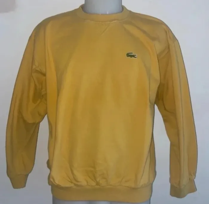 Pull vintage moutarde Lacoste - photo numéro 2