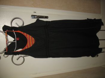 ROBE NOIRE + DÉBARDEUR RAYÉ "MISS CAPTAIN" - TAILLE 42 - n°23