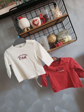 Lot de 2 teeshirt 🎀 Kiabi 3 mois 3€