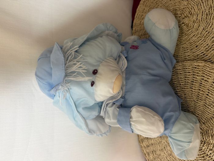Peluche Puffalump lapin bleu blanc Gros Calins - photo numéro 5