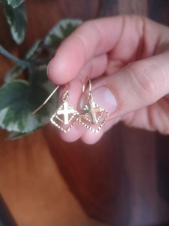 Boucles d'oreilles croix