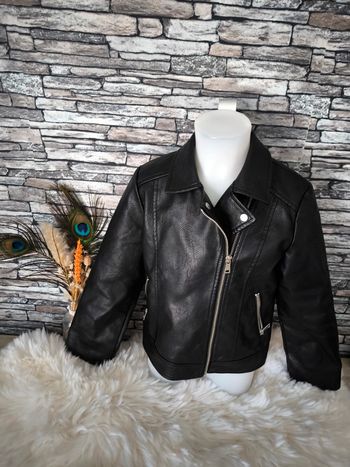🖤 Superbe veste en simili cuir Kiabi taille 8 ans 🖤