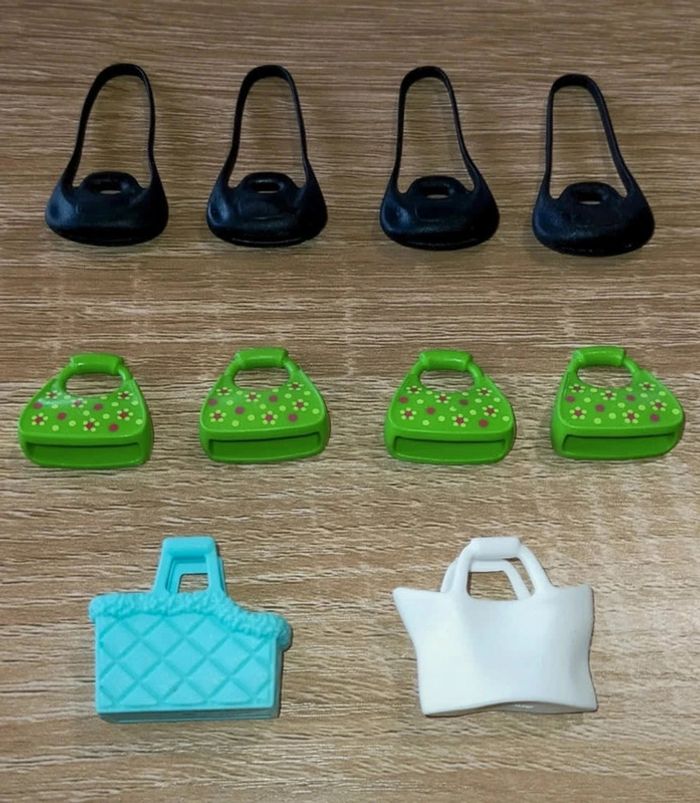 Playmobil lot sacs à main accessoires personnages