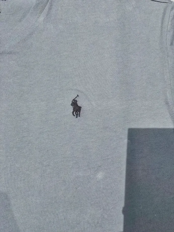Tee-shirt Ralph lauren XL coupe col rond gris Homme Men tee17 - photo numéro 4