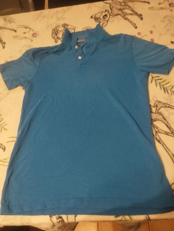 Polo bleu taille S