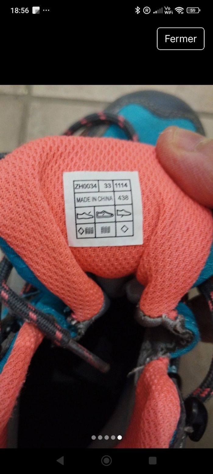Chaussures randonnée 33 - photo numéro 5