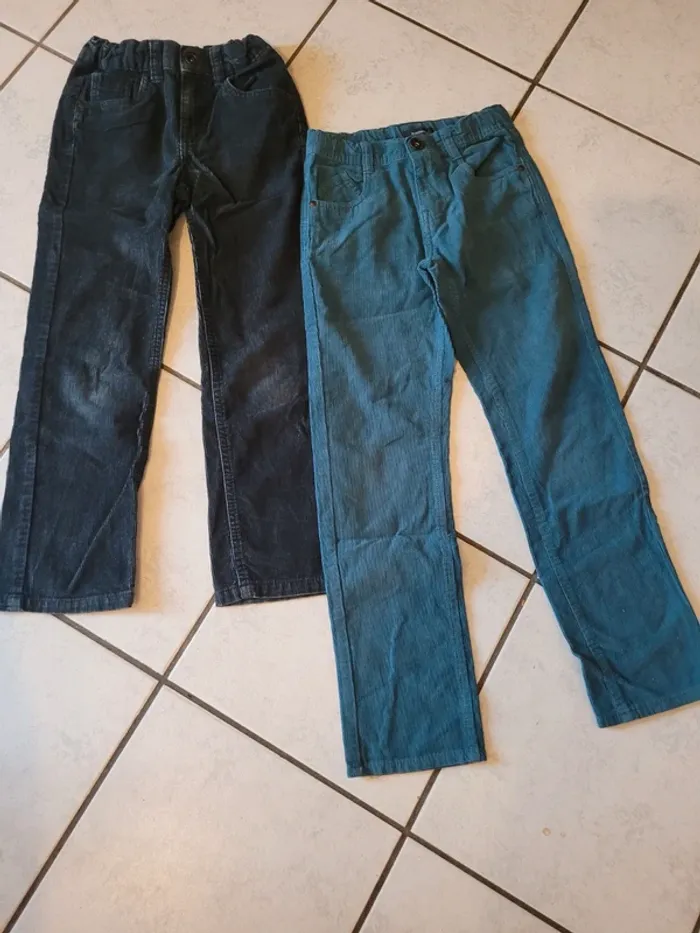 Lot pantalons velours garçon