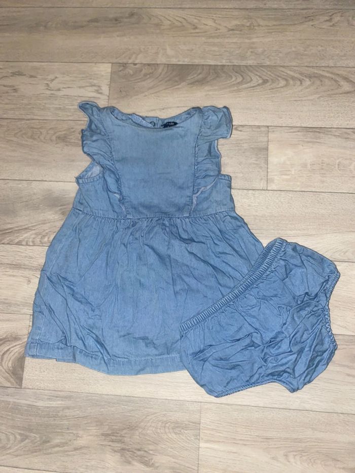 Robe effet jeans
