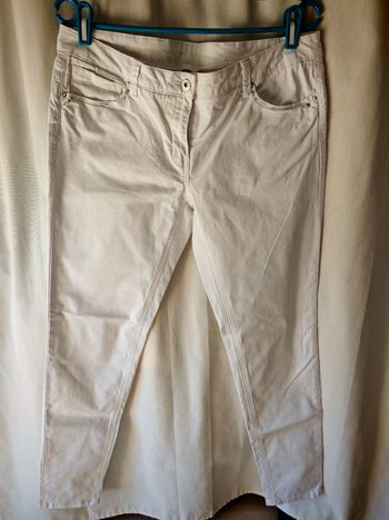 Pantalon blanc coton 