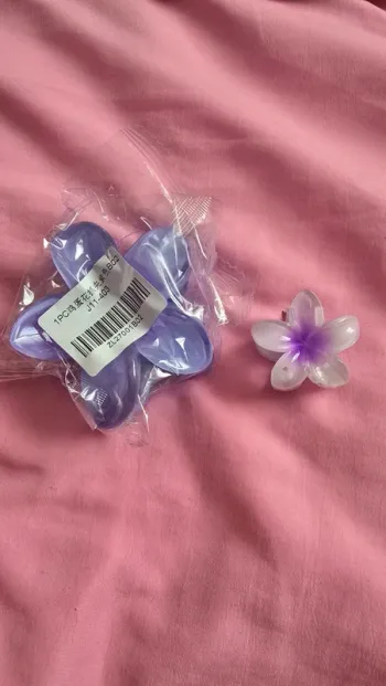 Lot pince a cheveux fleurs d'hibiscus neuf