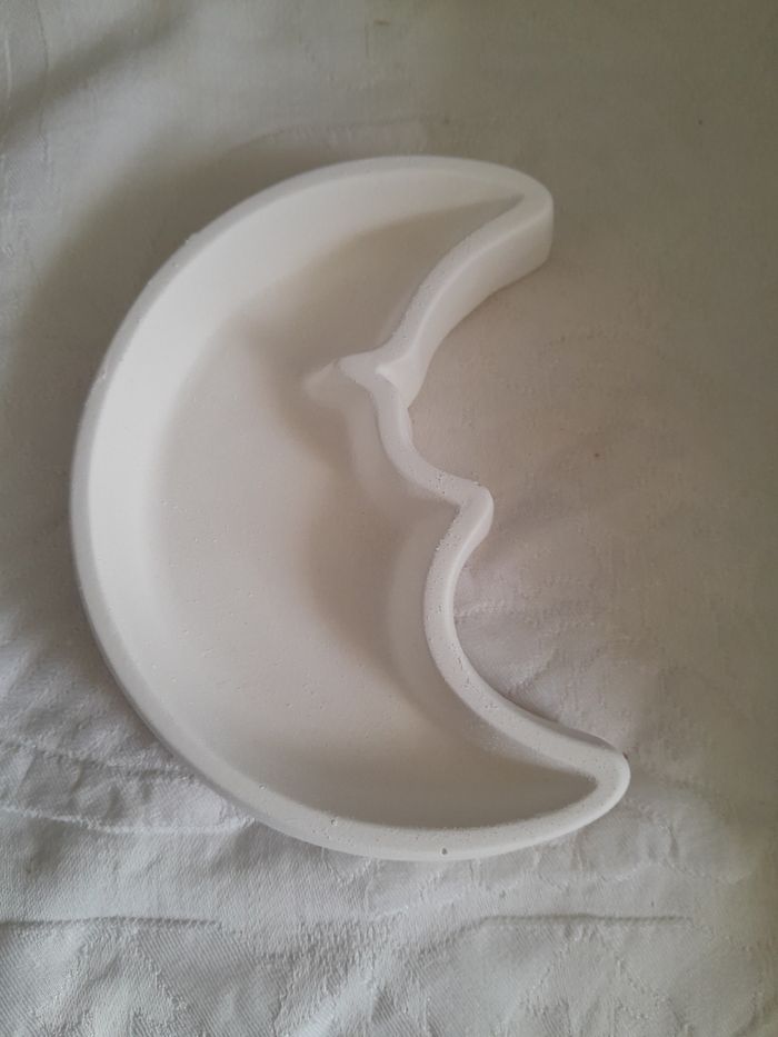 Lune photophore en plâtre à peindre