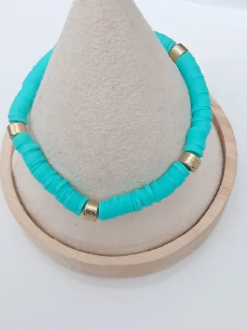 Bracelet perles Heishi – Tendance bohème coloré été