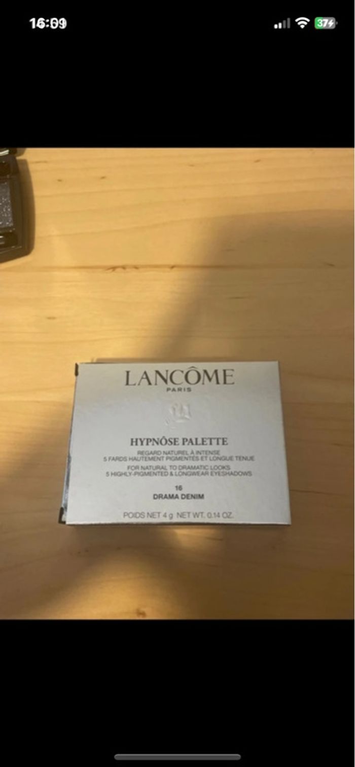 fard à paupières hypnose palette 16 drama denim lancôme - photo numéro 2