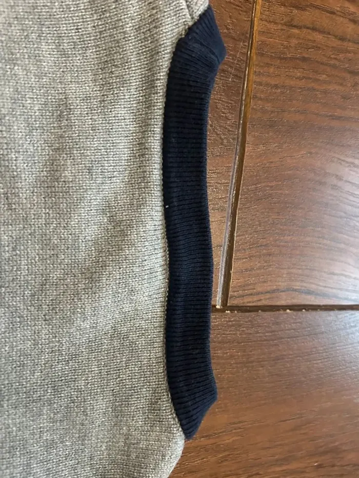 Pull garçon gris chiné en coton garçon motif tête de tigre Sergent major 5ans - photo numéro 7