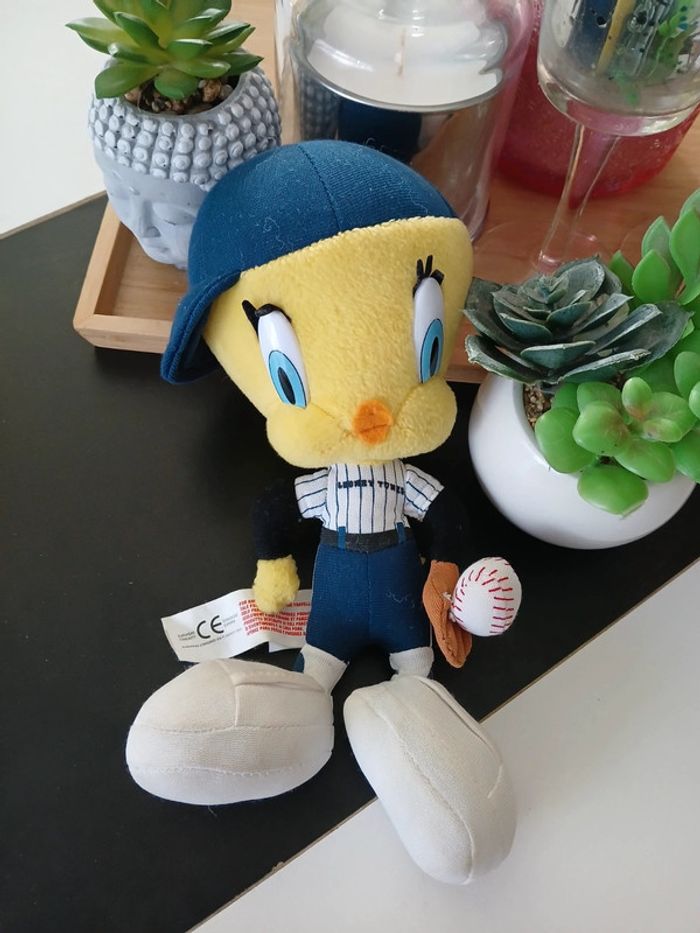 Péluche Looney Tunes Titi Joueur de baseball 🌿🎁 - photo numéro 3