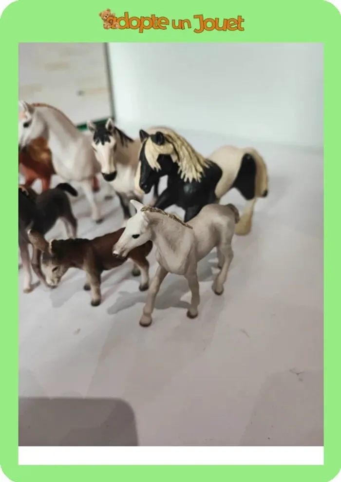 Gros lot de chevaux et poulains Schleich - photo numéro 2