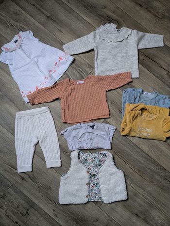 Lots vêtements fille 6 mois 