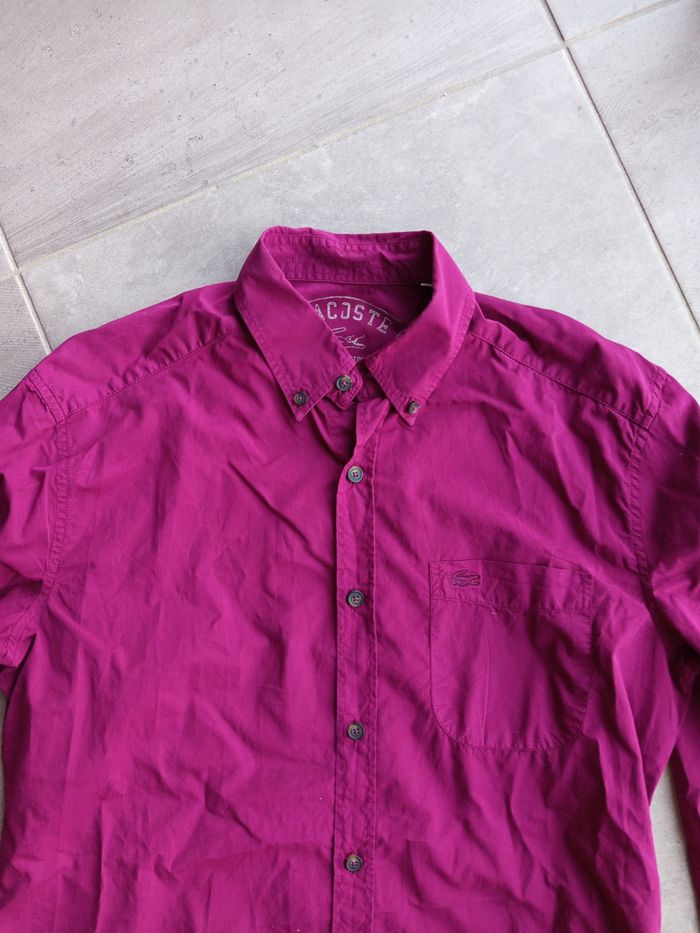 Chemise manches longues violet Lacoste L - photo numéro 6