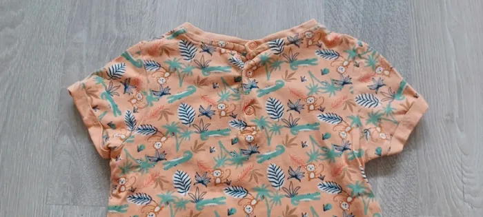 Tee-shirt manches courtes garçon jungle taille 3 ans (92 cm) - photo numéro 7