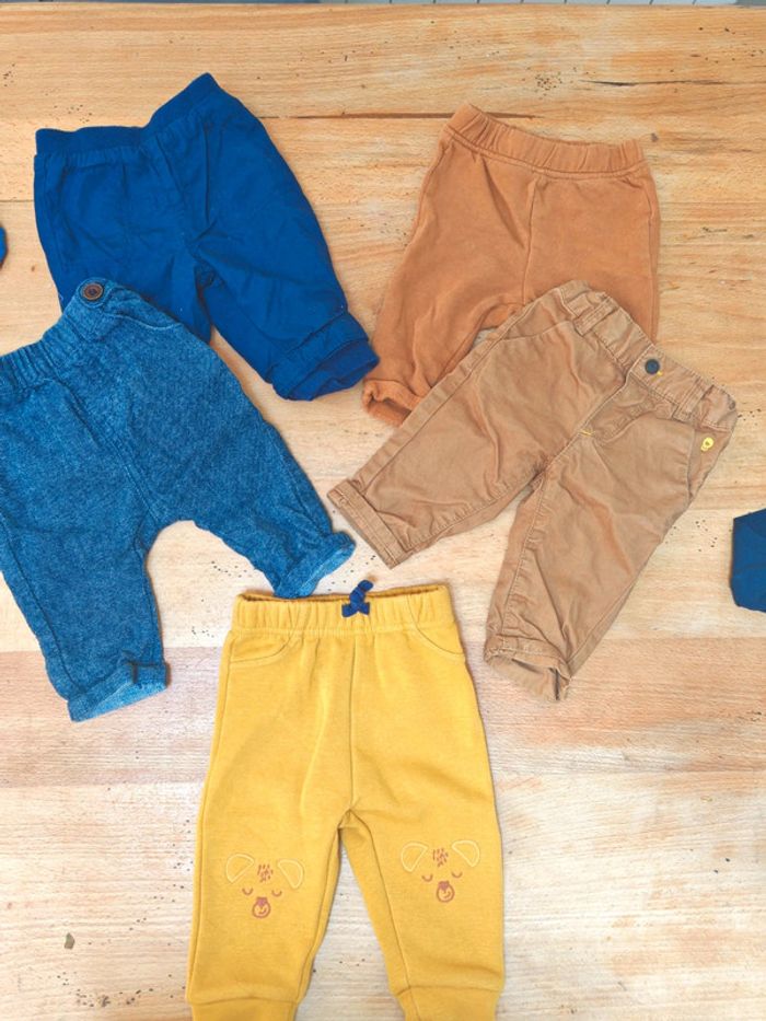 Lot de 5 pantalons 3 mois - photo numéro 2