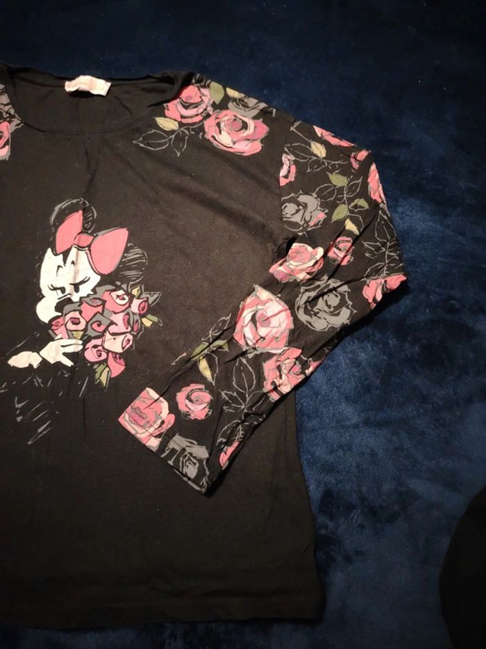 Tee shirt femme manches longues Minnie Disneyland Paris taille L tbe - photo numéro 4