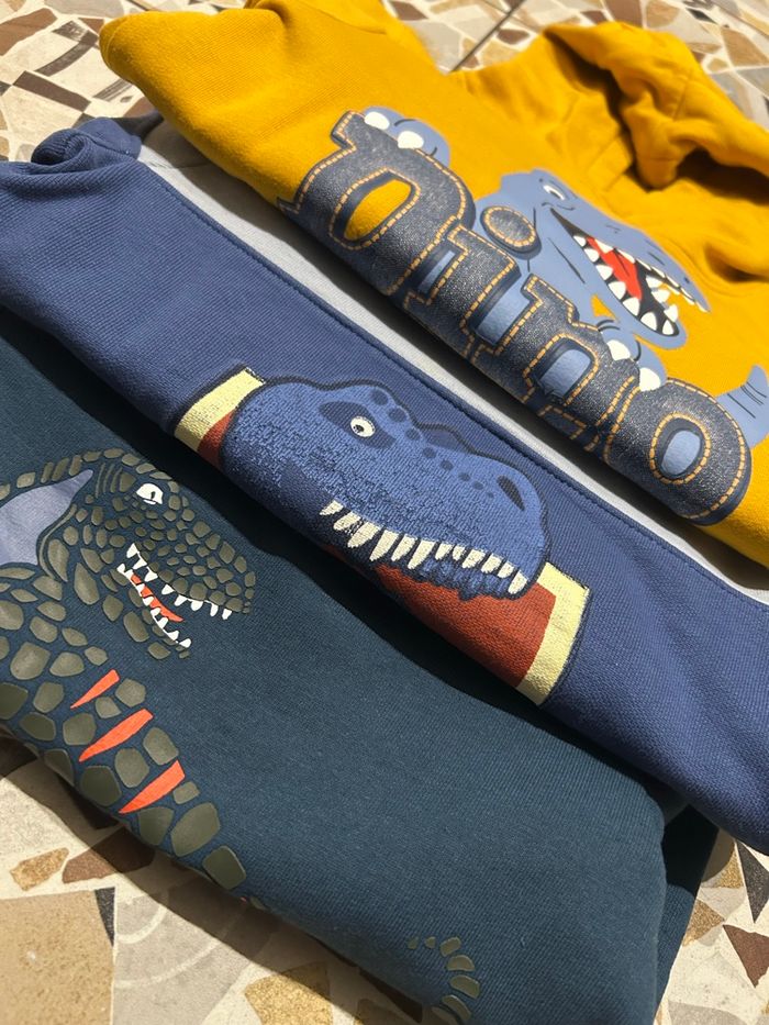 Lot de pulls dinosaures