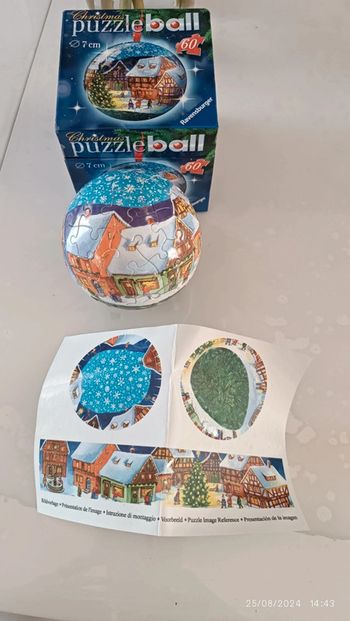 Puzzle ball noël 60 pièces