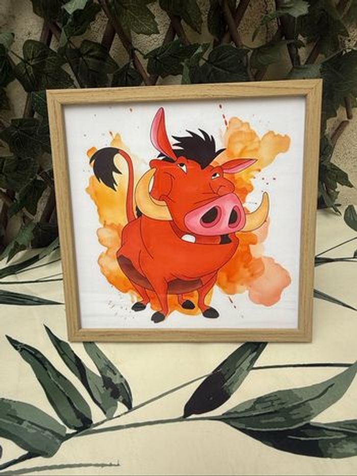 Lot de 6 tableaux deco chambre roi lion Disney - photo numéro 2
