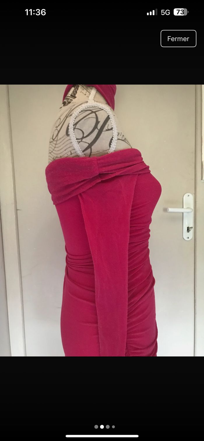 Robe paillette rose - photo numéro 2
