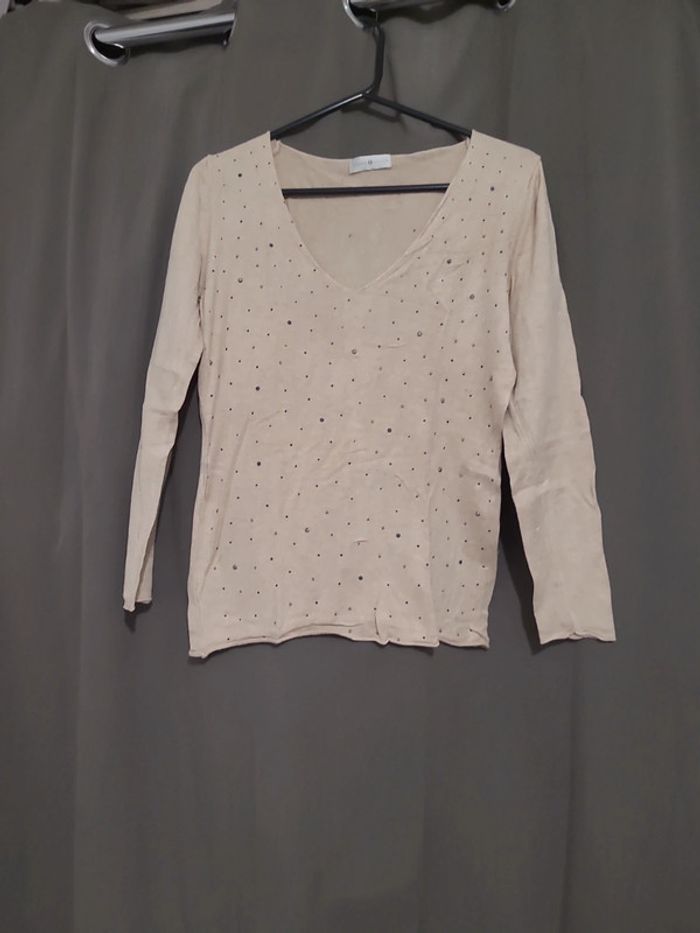 Pull caché caché beige