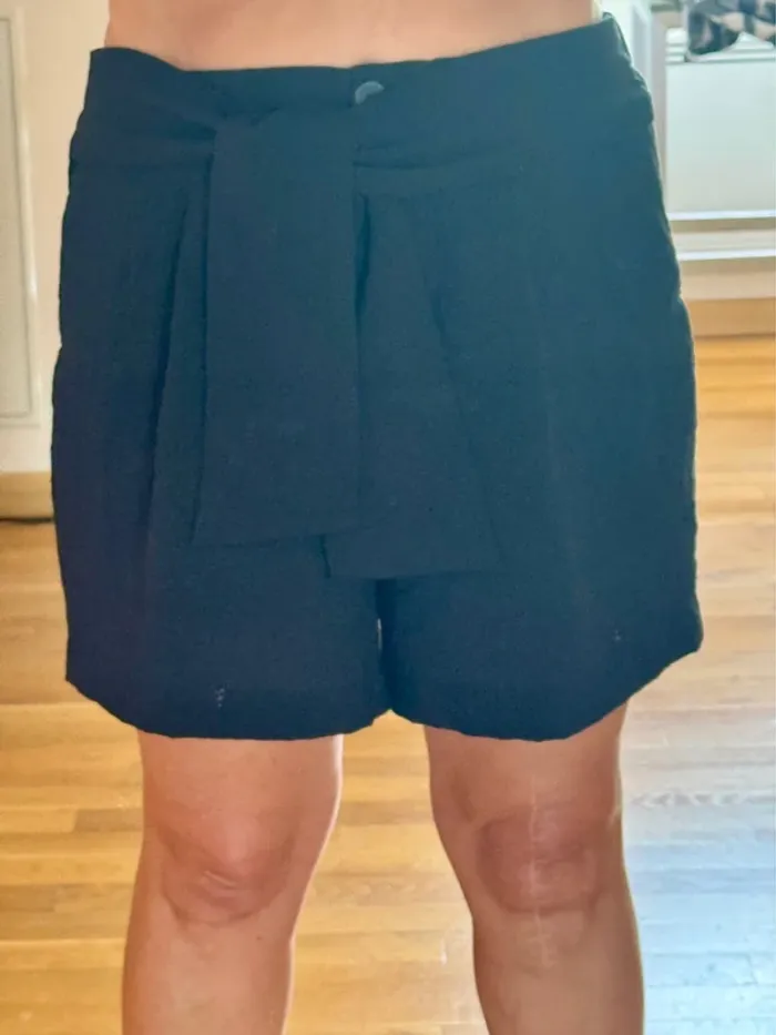 Bermuda, noir, femme, mango, élégant, taille XL - photo numéro 4