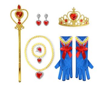 Lot accessoires Princesse blanche neige, couronne, baguette, gant, bijoux Taille 3-6ans