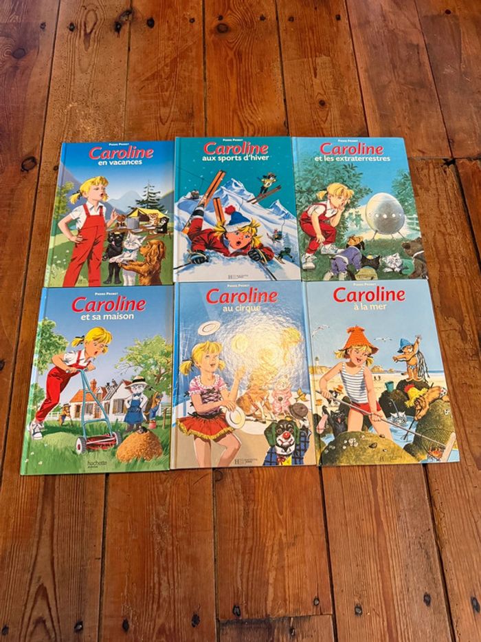Série jaune - Lot de 6 histoires Caroline livres bd albums Pierre Probst Hachette