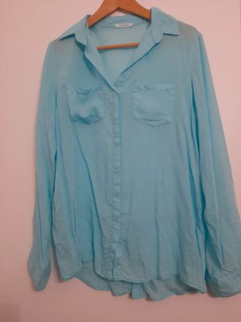 Chemise bleue turquoise taille L