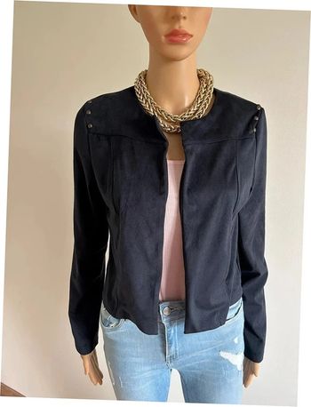 Veste bleue marine neuve en suédine LolaLiza taille 36 (valeur 50€)