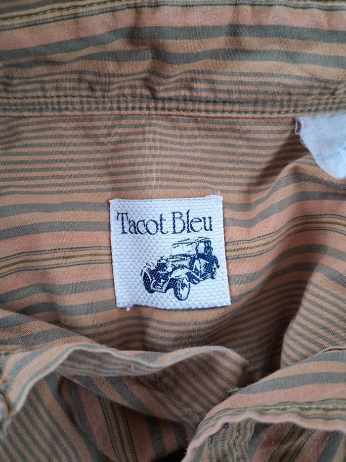 Chemise Tacot Bleu Vintage taille L - photo numéro 2