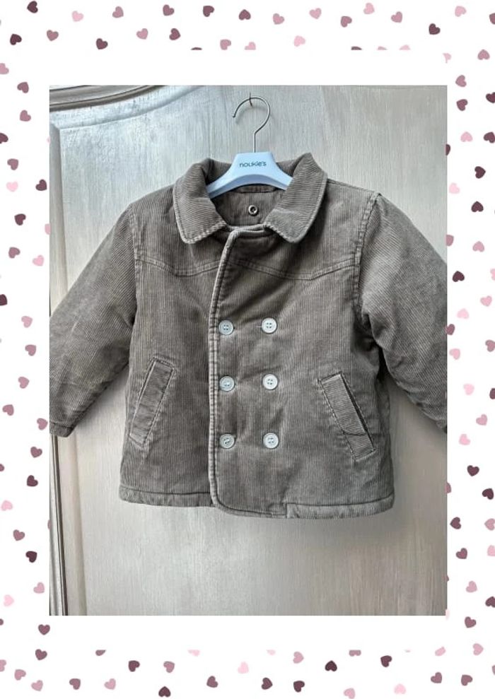 Manteau en velours marron 2/3 ans - photo numéro 4