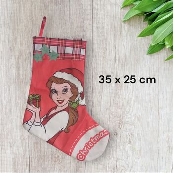Chaussette botte de Noël belle et la bete princesses Disney