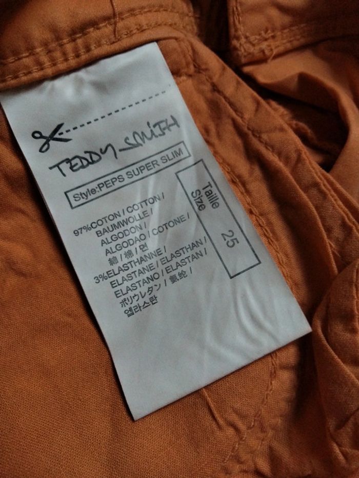 Pantalon orange slim T35 Teddy Smith - photo numéro 4