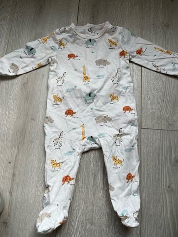 Pyjama motif animalier Kiabi 6 mois