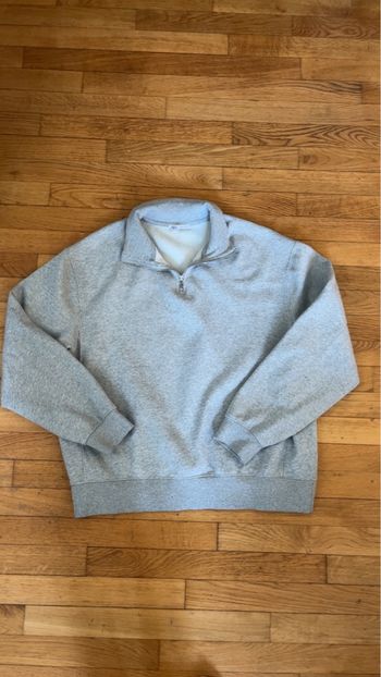 Sweat Zara à zip gris 
