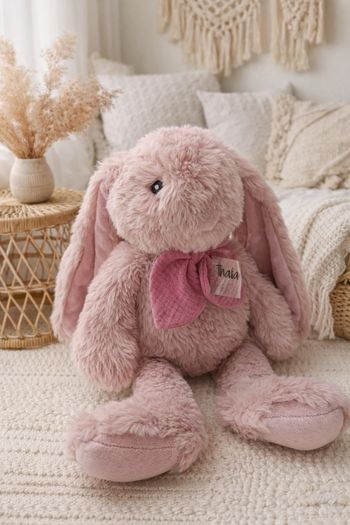 Doudou lapin peluche personnalisé 