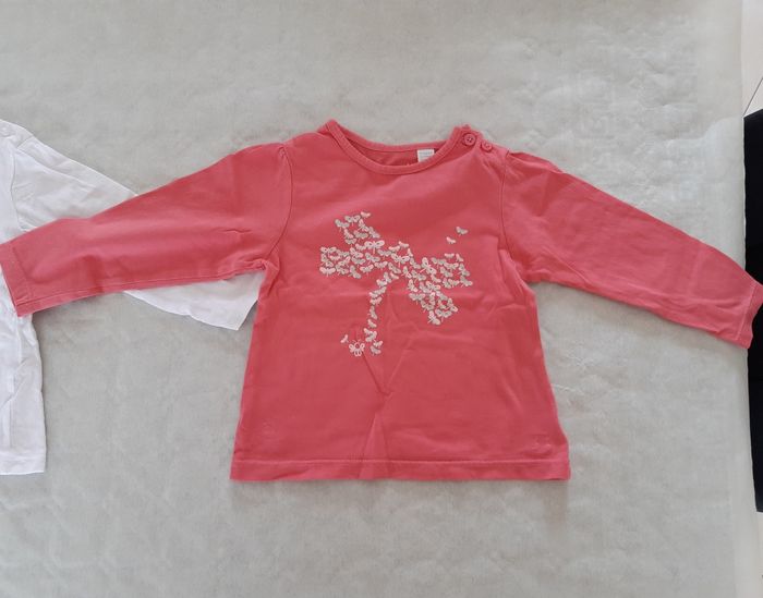 Lot de 3 tee shirt manches longues taille 18 mois - photo numéro 2
