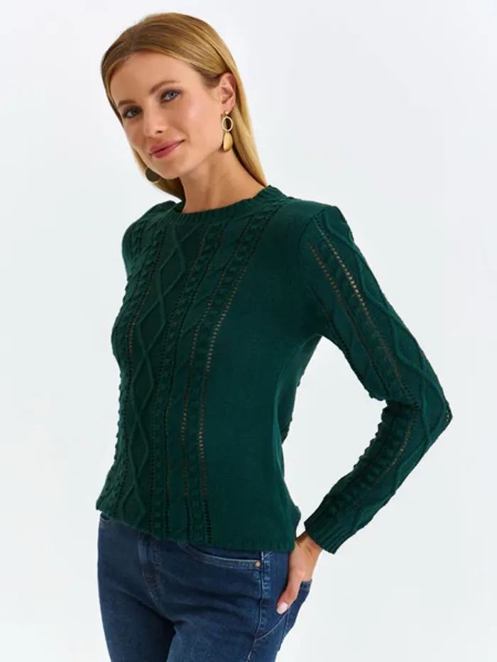 Pull Top Secret vert femme Taille XS Neuf - photo numéro 4