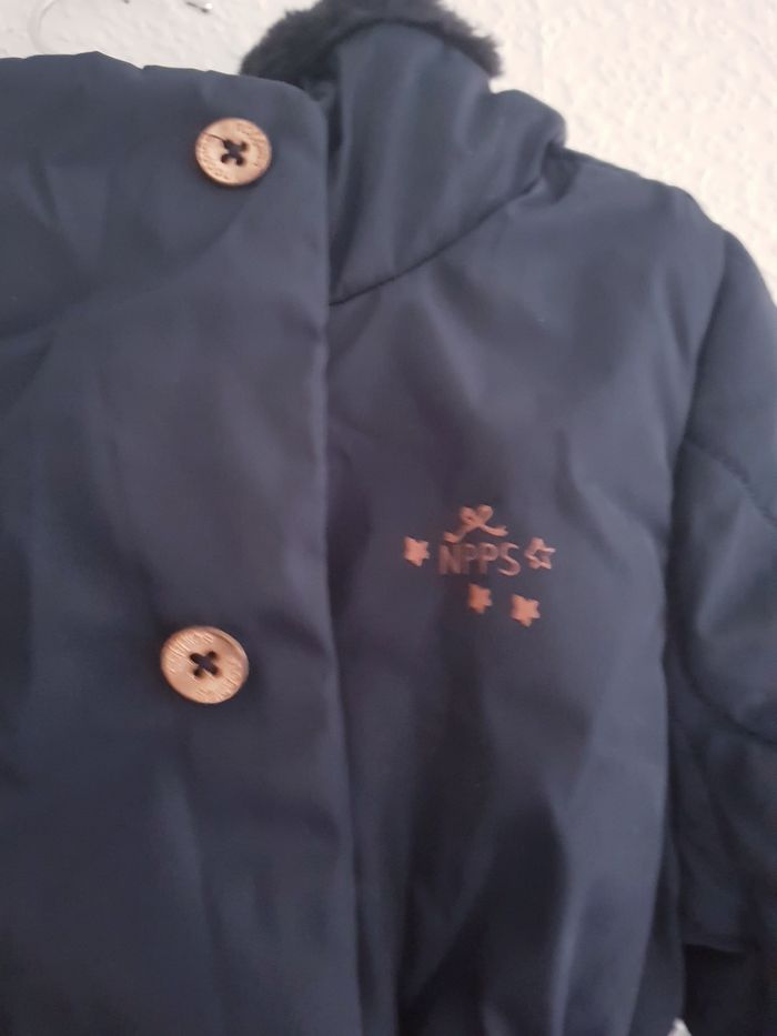 Noppies Kids - Manteau / parka avec capuche - Bleu marine (18 mois) - photo numéro 3