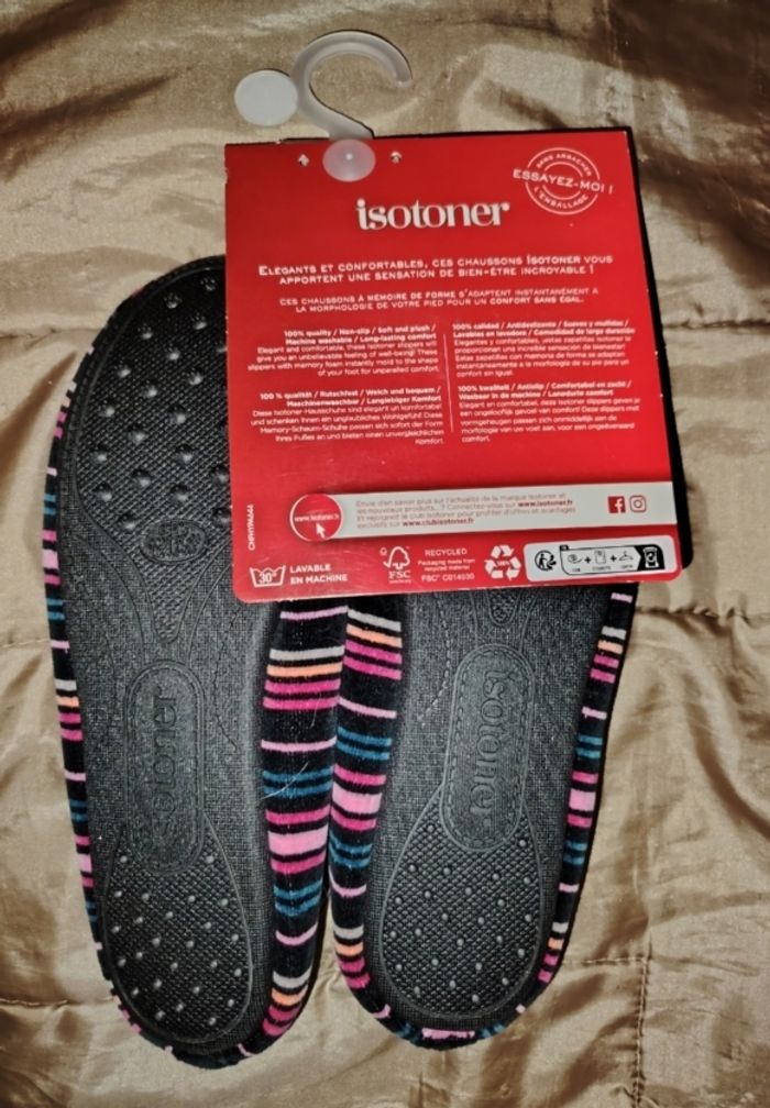 Chausson ballerine isotoner taille 37/38 - photo numéro 3
