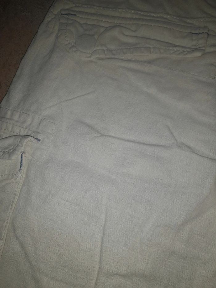Short pépé jeans blanc crème 8 ans - photo numéro 3