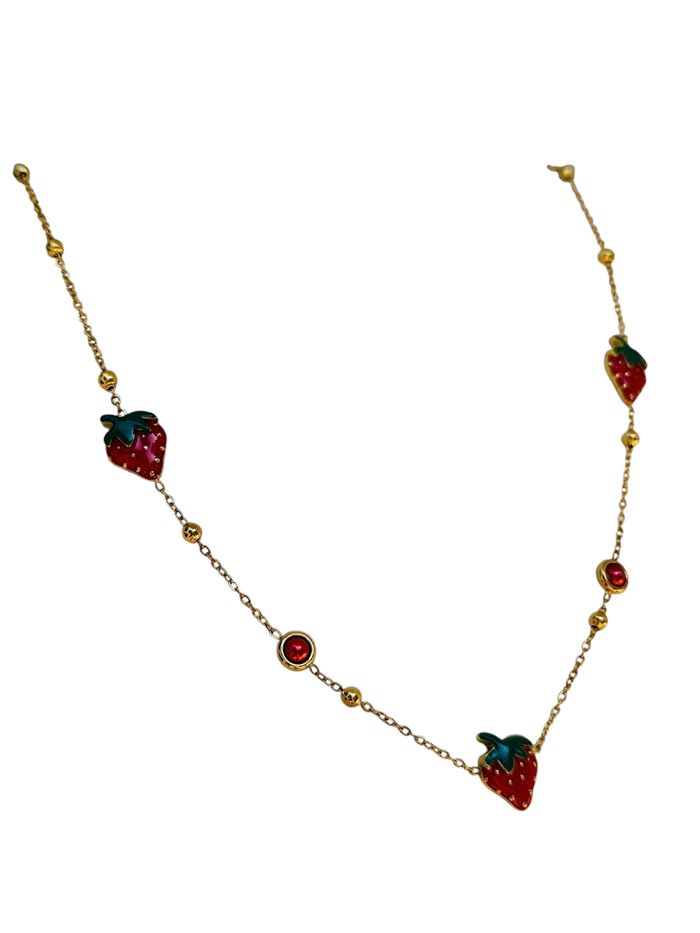 Collier fraise 🍓 ✅ - photo numéro 2