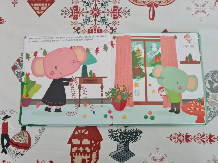 Livre de noël Patapan l’éléphant fête noël - photo numéro 3