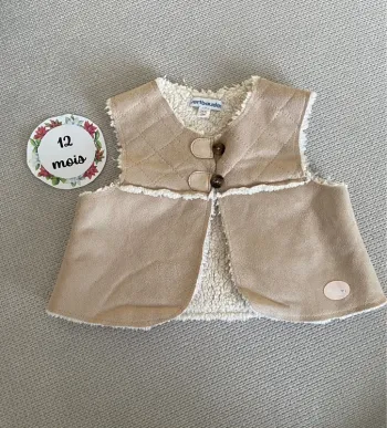 Gilet sans manches vertbaudet 12 mois comme neuf